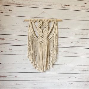 Macramé Fringe Wall Designs- Ivory